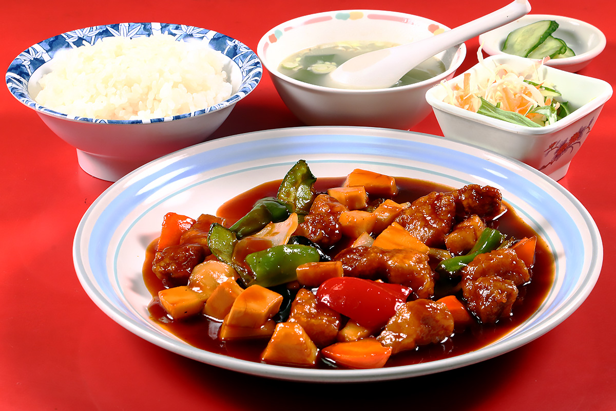 当店おすすめ定食 酢豚定食 1,280円（税込）